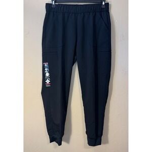 Scrubstar Jogger Scrub Pants Women Medium Petite Black Ultimate Drawstring NEW